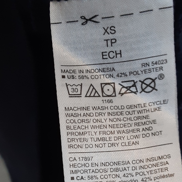 Navy Blue Daisy Print Sweatshirt - Picture 4 of 6